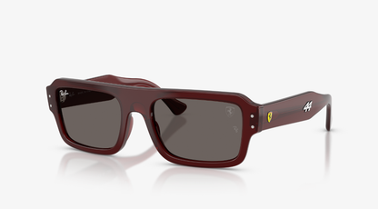 RB-L1 (Ray-ban Lewis Hamilton Driver Special Edition 2026 - Scuderia Ferrari Collection red transparent frame/dark grey lenses) 926919760