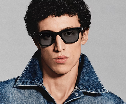 RB-N1 (Ray-ban meta gen 3 wayfarer shiny black frame/clear-grey transition lenses) 1026965105