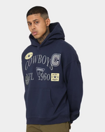 MNA-V24 (Mitchell and ness touchline hoodie cowboys navy) 12397391
