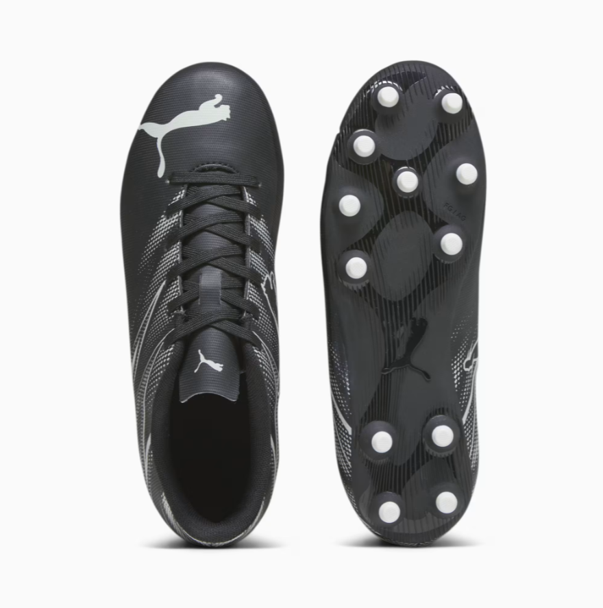 P-R45 (Puma jr attacanto boots fg/ag black/silver mist) 112393750