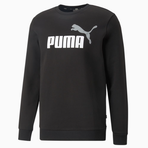 PA-O8 (Puma essentials+ 2 colour big logo fleece crew black) 82394000