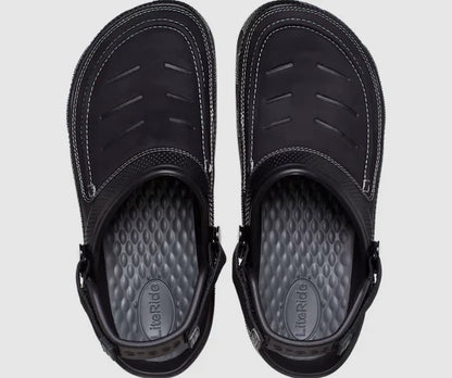CR-N11 (Crocs yukon vista II lite ride clog black/slate grey) 102696521