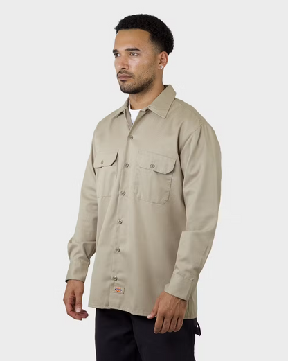 D-L6 (Dickies 574 Long sleeve - work shirt - khaki) 12494345