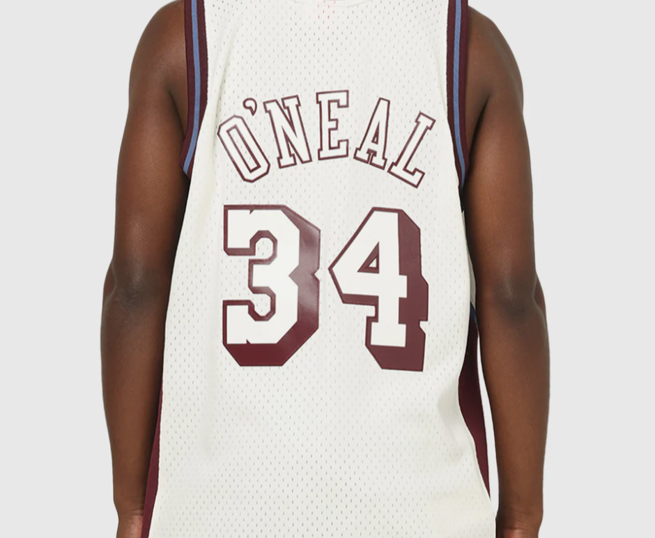 MNA-R49 (Mitchell & ness swingman panel rave jersey lakers O'neil washed black) 122599130