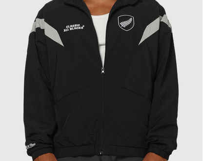 MNA-S45 (Mitchell & ness cab spray jacket solid black) 92596087