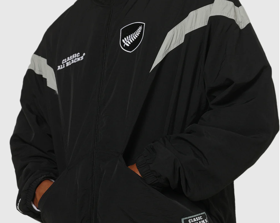 MNA-S45 (Mitchell & ness cab spray jacket solid black) 92596087