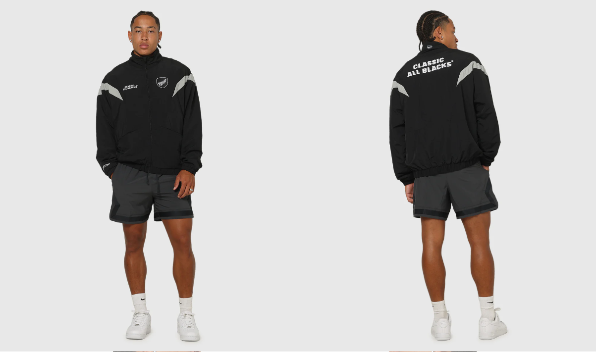 MNA-S45 (Mitchell & ness cab spray jacket solid black) 92596087