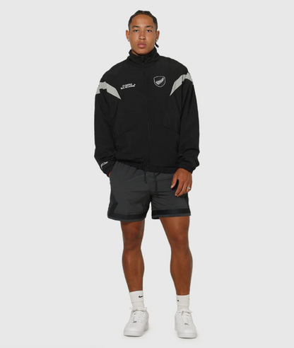 MNA-S45 (Mitchell & ness cab spray jacket solid black) 92596087