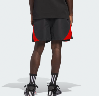 AA-V30 (Adidas basket ball woven shorts black/pure ruby) 22696251