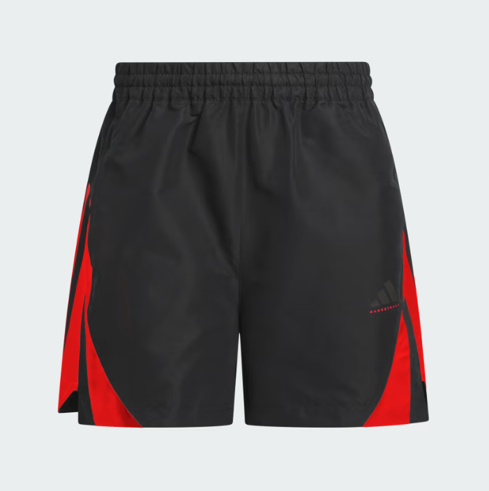 AA-V30 (Adidas basket ball woven shorts black/pure ruby) 22696251