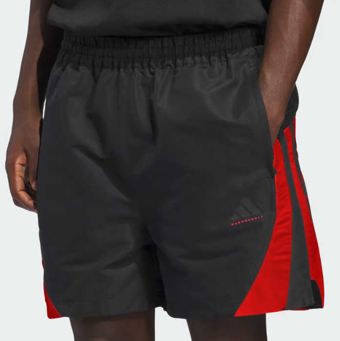 AA-V30 (Adidas basket ball woven shorts black/pure ruby) 22696251
