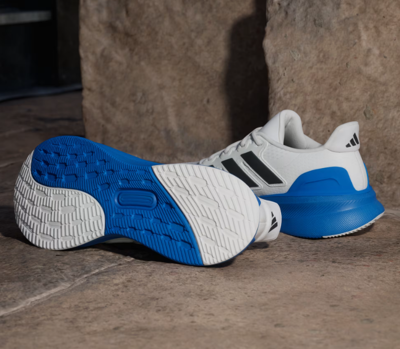 A-T72 (Adidas ultrarun 5 running shoes crystal white/black/blue) 32697214