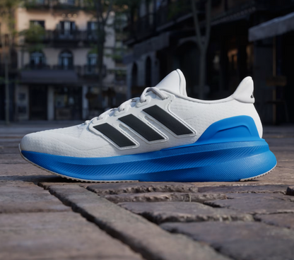 A-T72 (Adidas ultrarun 5 running shoes crystal white/black/blue) 32697214
