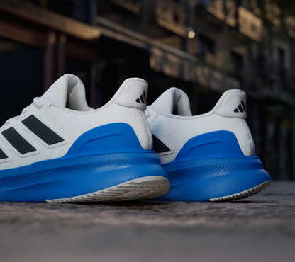 A-T72 (Adidas ultrarun 5 running shoes crystal white/black/blue) 32697214