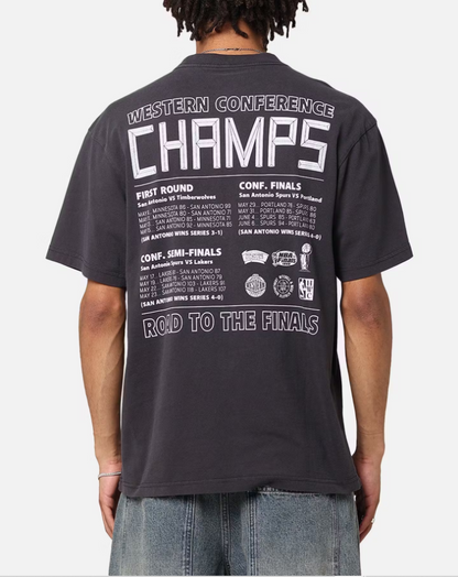 MNA-P37 (Mitchell and ness chisel championship tee spurs overdye black) 724939163