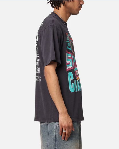 MNA-P37 (Mitchell and ness chisel championship tee spurs overdye black) 724939163