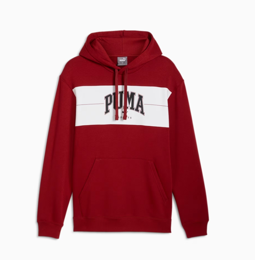 PA-Z10 (Puma squad fleece hoodie high risk red/black) 72495500