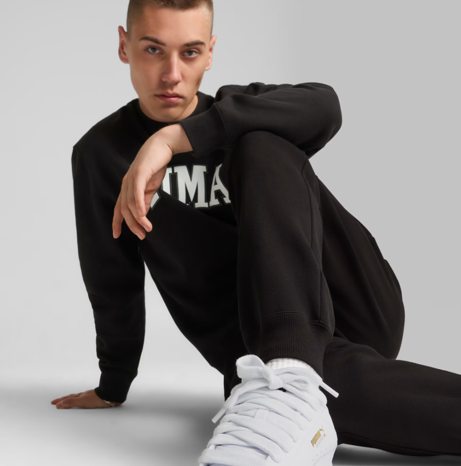 PA-B11 (Puma squad fleece sweatpants black/white) 72494500