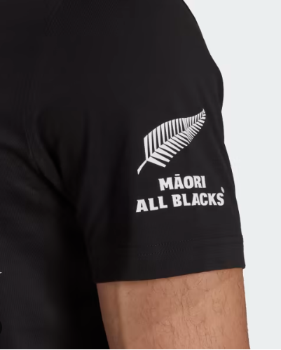 AA-L24 (Adidas maori all blacks rugby graphic tee black) 72492905