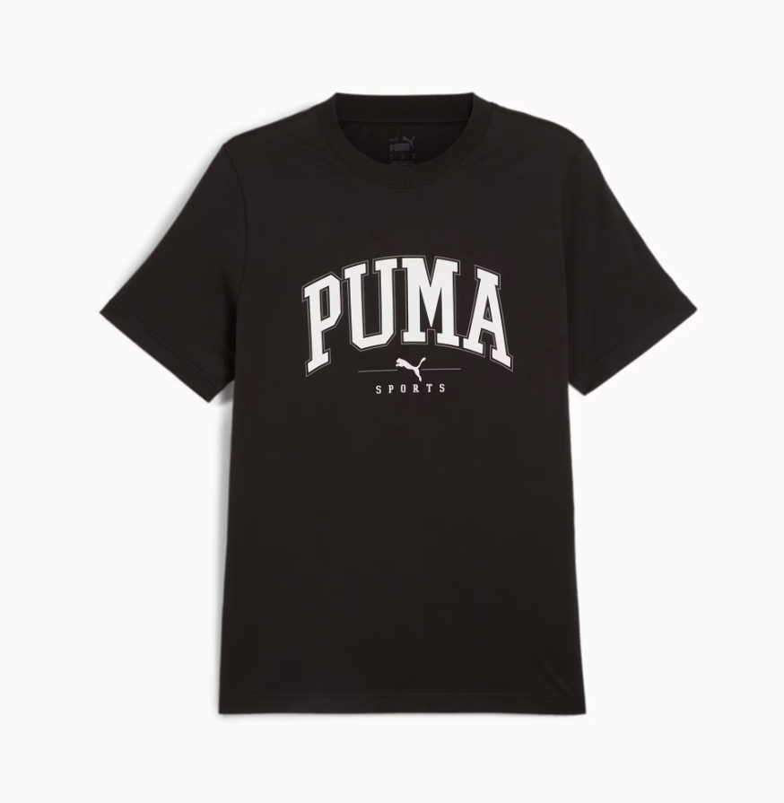 PA-C11 (Puma squad big graphic tee black/white) 82492500