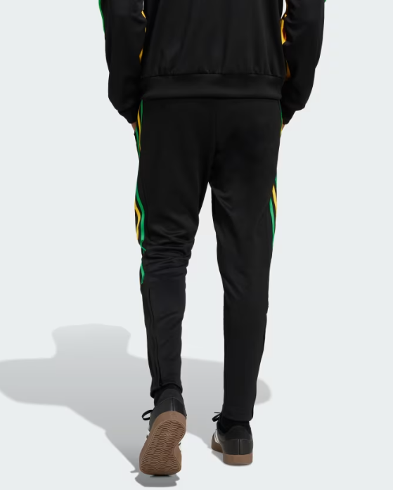 AA-N25 (Adidas house of tiro nations pack sport jacket & pants tracksuit black/vivid green/bold gold) 824911740