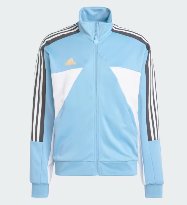 AA-P25 (Adidas house of tiro nations pack sport jacket & pants tracksuit light blue/black/white) 824911740