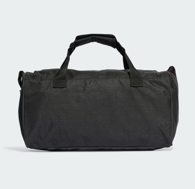 AE-T6 (Adidas essentials linear duffel bag medium black/white) 82492886