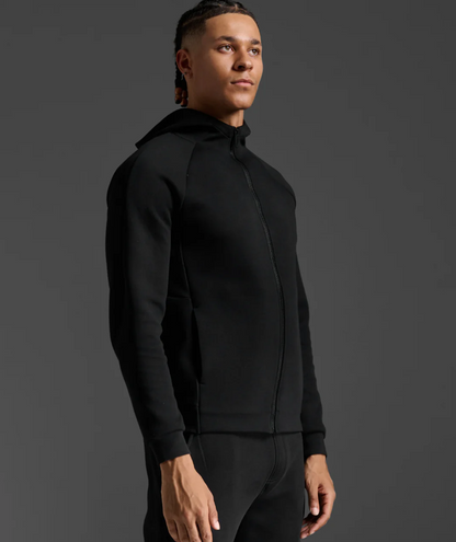 2XUA-H (2XU commute full zip hoodie black/black) 122397000