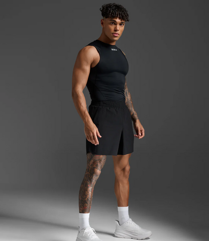 2XUA-P (2XU core compression sleeveless black/silver) 82494500