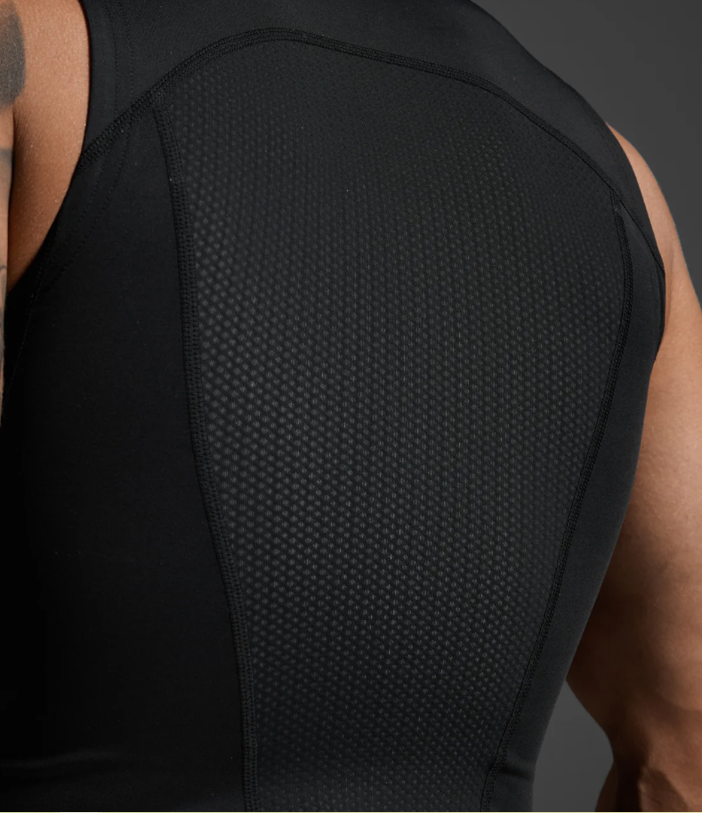 2XUA-P (2XU core compression sleeveless black/silver) 82494500