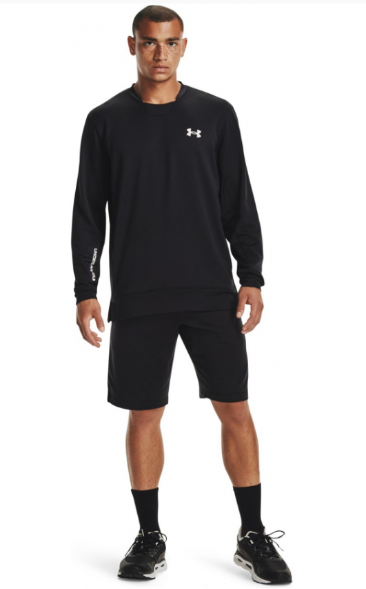 UAA-F7 (Mens armour terry crew black/white) 52294347