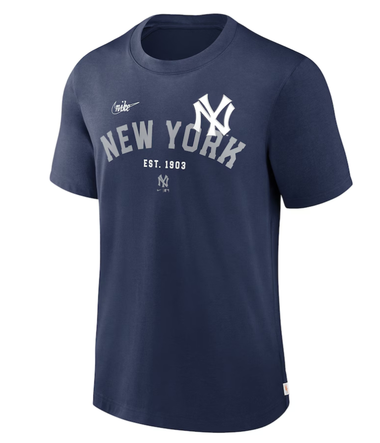 NA-P43 (Nike MLB cup rwnd slgn short sleeve yankees tee midnight navy) 112394347