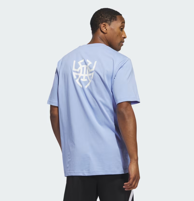 AA-Q25 (Adidas donovan mitchell foundation tee blue spark/white) 82492815