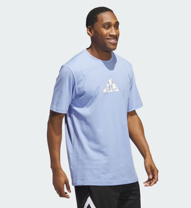 AA-Q25 (Adidas donovan mitchell foundation tee blue spark/white) 82492815