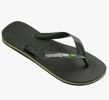 HA-F7 (Havaianas brazil logo olive green) 92491869