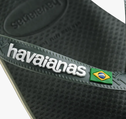 HA-F7 (Havaianas brazil logo olive green) 92491869