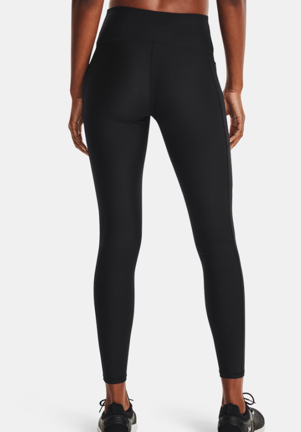 UAA-P13 (Under armour womens heat gear no-slip waistband full-length leggings black/white) 92494347