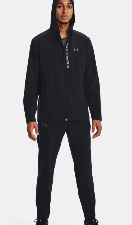 UAA-Q13 (Under armour outrun the storm jacket black/jet grey/reflective) 92498695