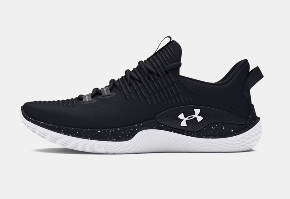 UA-N8 (Under armour mens flow dynamic intelliknit training shoes black/white) 924910434