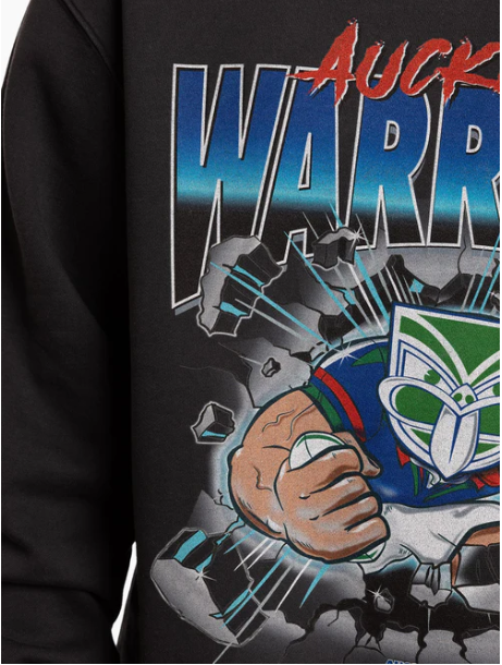 MNA-A38 (Mitchell & ness nz warriors burst out raiders crew overdyed black) 92495216