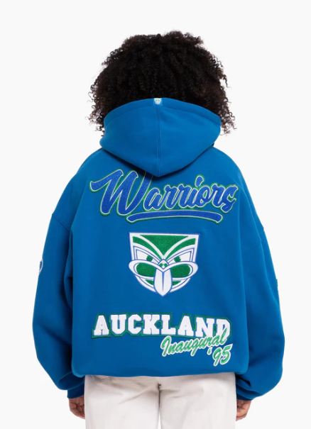 MNA-F38 (Mitchell & ness auckland warriors inaugural hoodie blue) 92499130