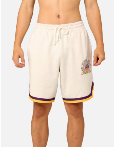 MNA-D35 (Mitchell and ness shooting shorts lakers white marle) 22494782