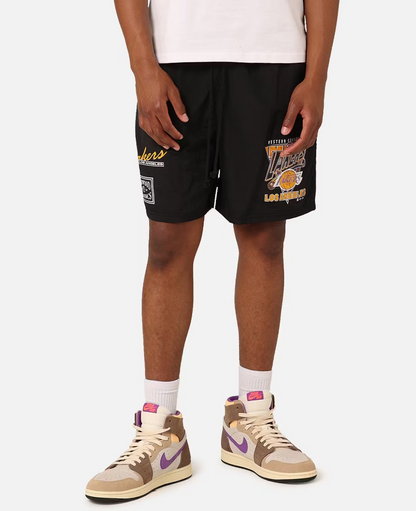 MNA-R34 (Mitchell and ness tri 2.0 shorts lakers black) 12494347