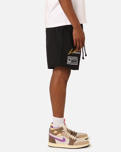 MNA-R34 (Mitchell and ness tri 2.0 shorts lakers black) 12494347