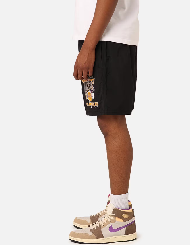 MNA-R34 (Mitchell and ness tri 2.0 shorts lakers black) 12494347