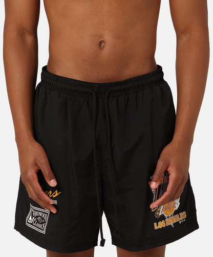 MNA-R34 (Mitchell and ness tri 2.0 shorts lakers black) 12494347