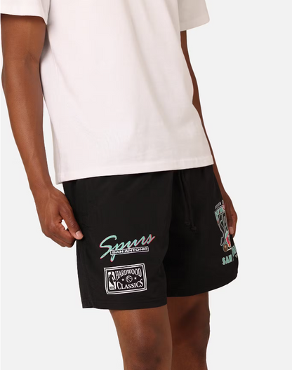 MNA-Q34 (Mitchell and ness tri 2.0 shorts spurs black) 12494347