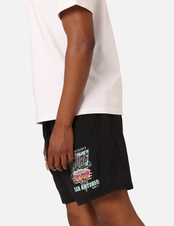 MNA-Q34 (Mitchell and ness tri 2.0 shorts spurs black) 12494347