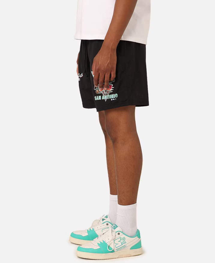 MNA-Q34 (Mitchell and ness tri 2.0 shorts spurs black) 12494347