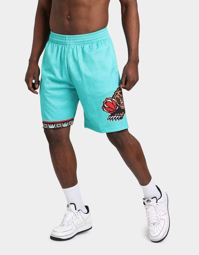 MNA-N34 (Mitchell and ness swingman shorts grizzlies 96-97 road teal) 12496956